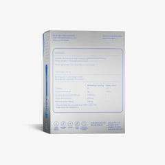 Product packaging with text and icons on a white background